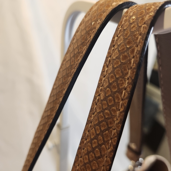 Coach Penelope Carryall Bag Leather And Snakeskin With Matching Wallet/Wristlet - Picture 17 of 17